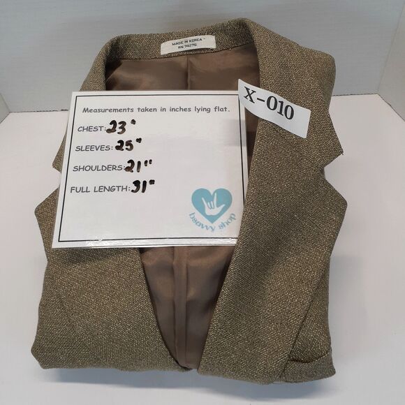 Trieste Blazer Mens 40R Tan Silk Wool 3 Button Jacket Office Dress Business - Picture 6 of 13